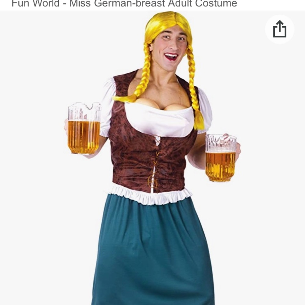Miss Oktoberbreast Costume - Funny Men’s Oktoberfest Costume